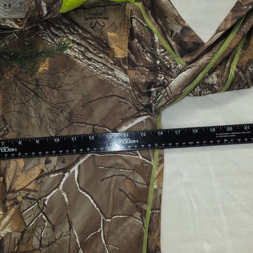 Under Armour Mens Realtree Camo Compression Shirt Long Sleeve Mock Neck Green M - Picture 6 of 8